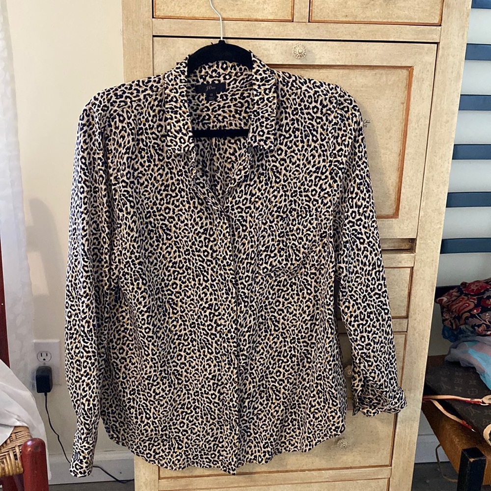 J. crew silk blouse